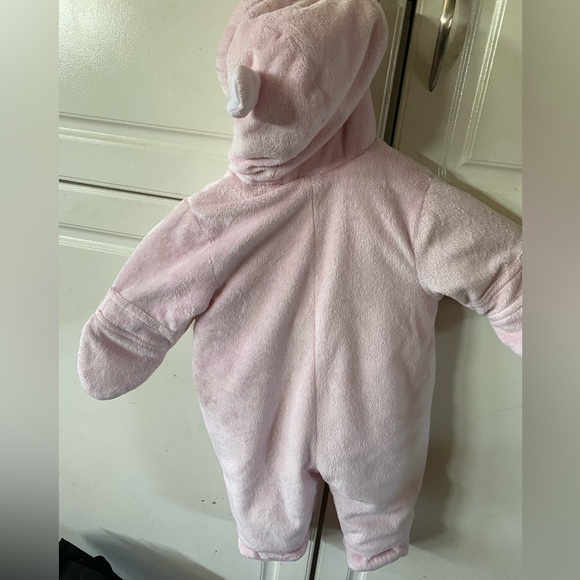 Carter's Baby Pink Fleece Onesie - Picture 6 of 6